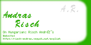 andras risch business card
